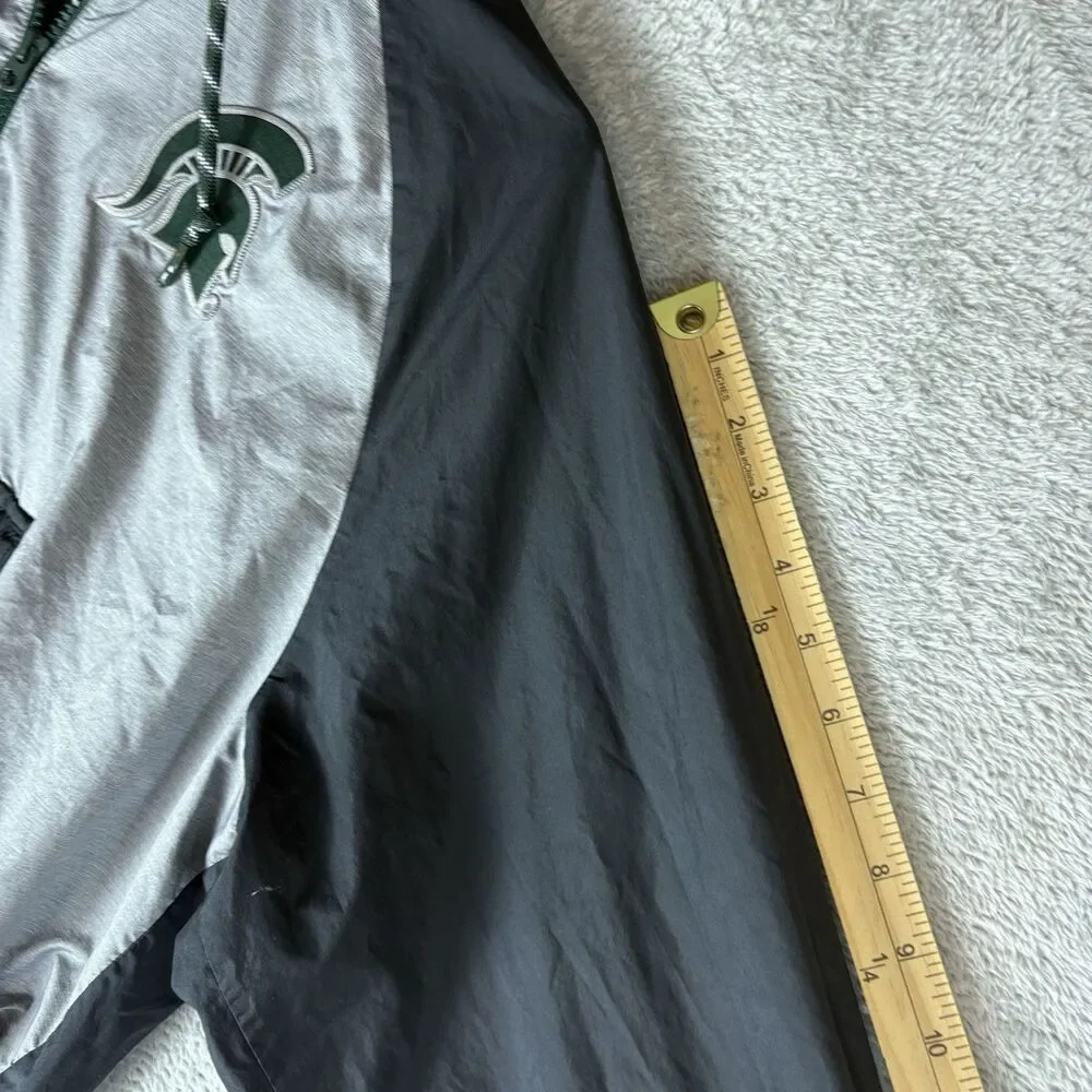 Nike MSU Spartans 1/4 Zip Hoodie Men’s Large Kangaroo Pocket Windbreaker